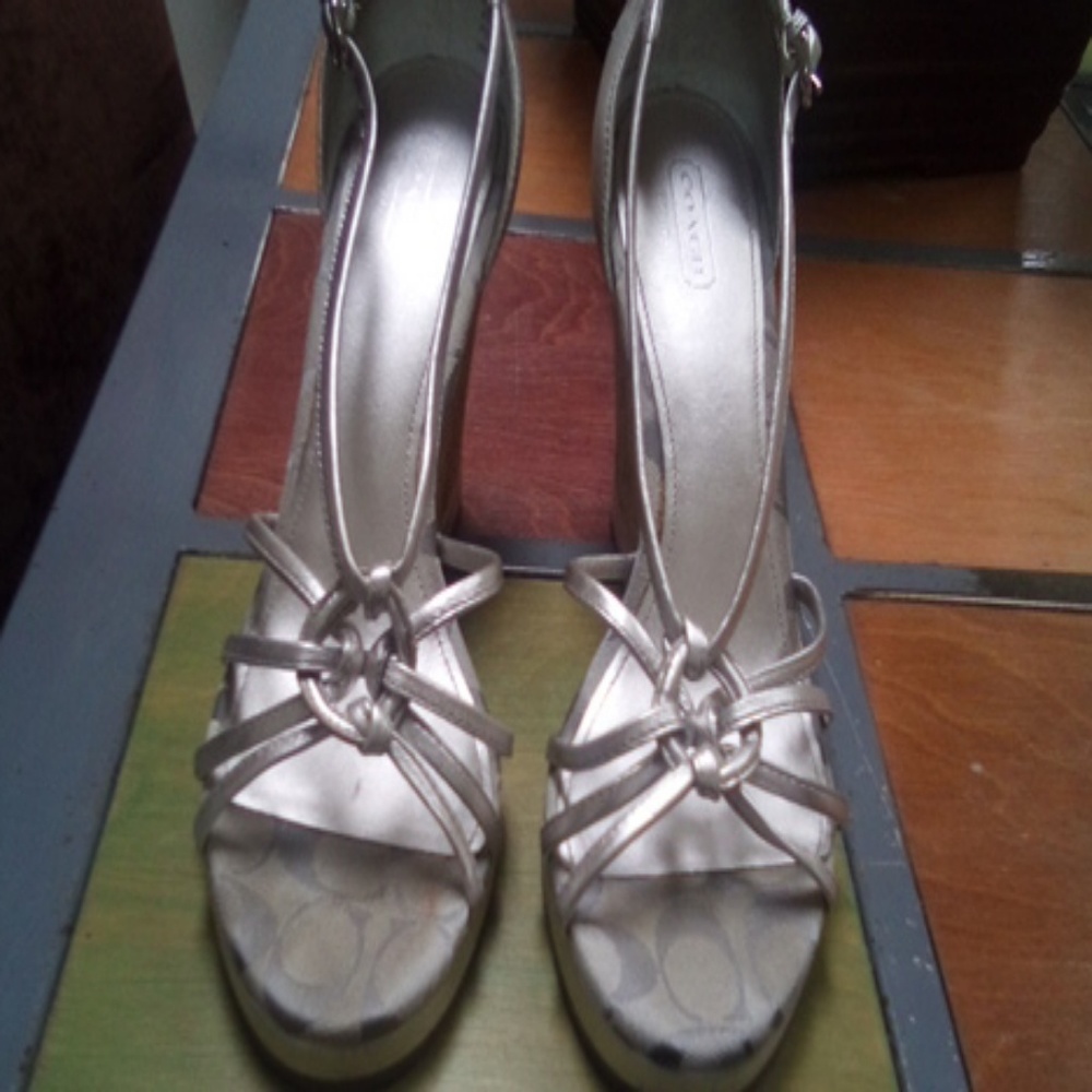 Coach platform sandals